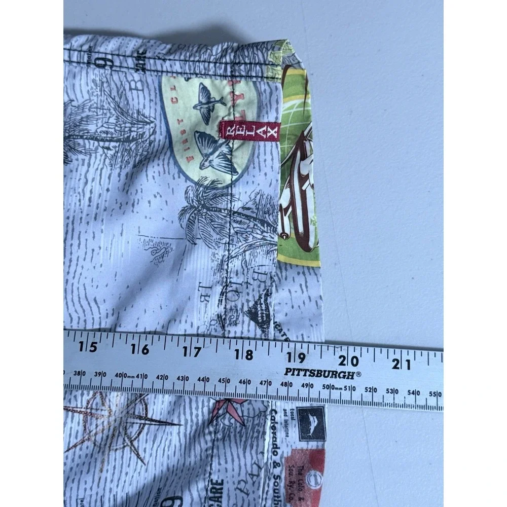 Tommy‎ Bahama Relax Swim Trunks Mens XL Multi Tropical Hawaiian Resortwear Beach